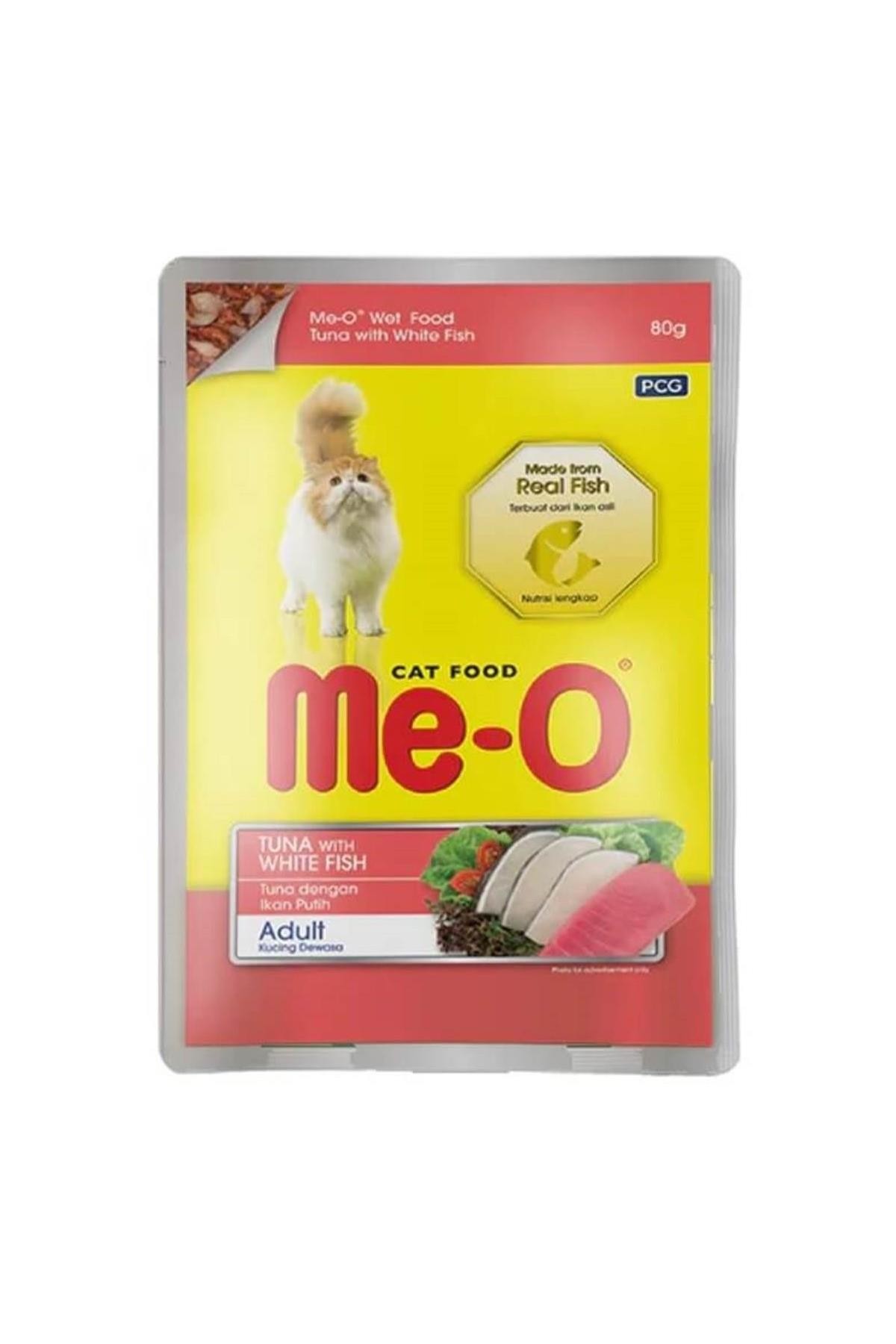 Me-O Ton Balıklı ve Alabalıklı Jöle İçinde Kedi Konservesi 80 Gr