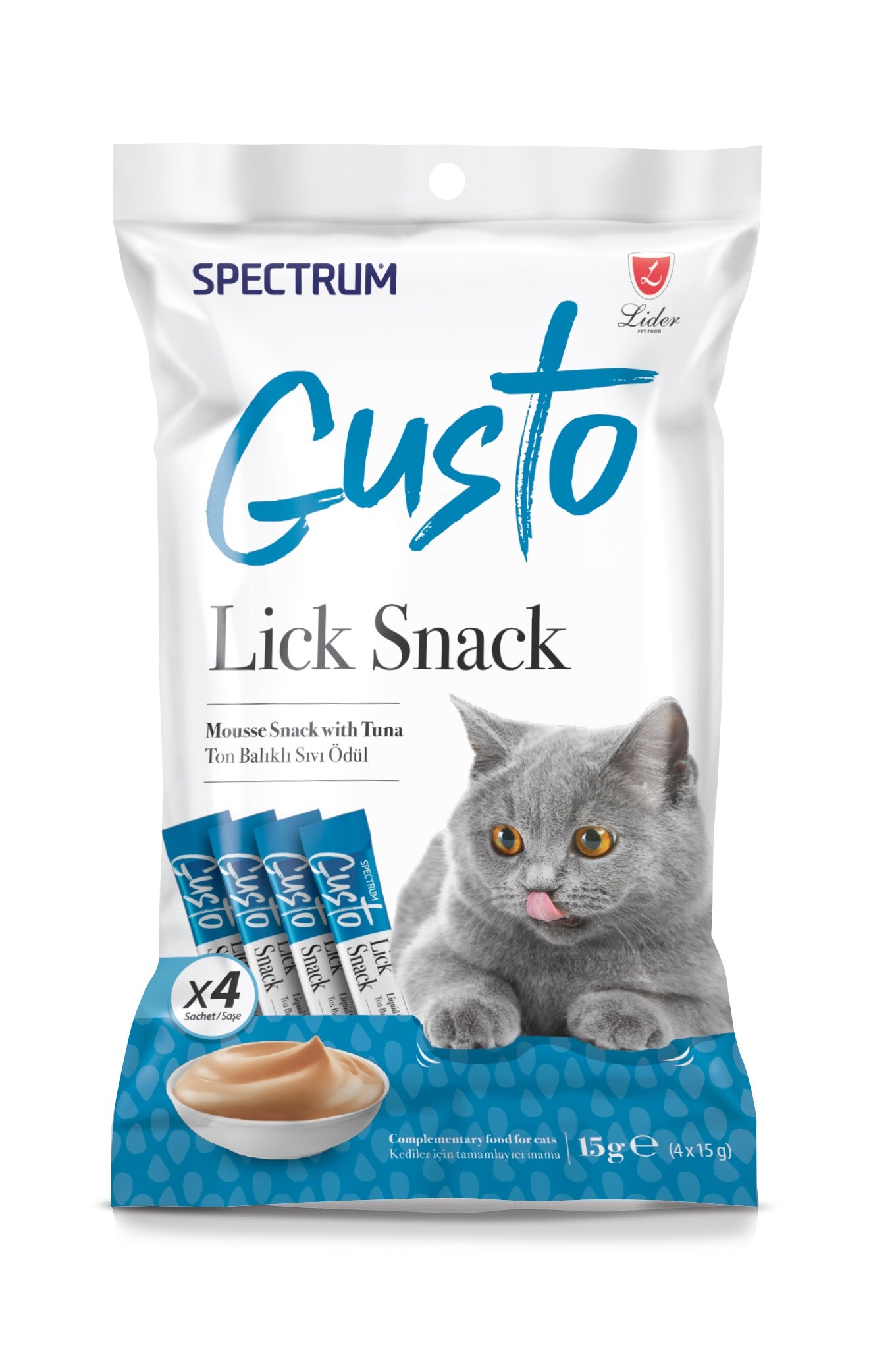 Spectrum Gusto Sıvı Ödül Ton Balığı 15 Gr (4 Adet)