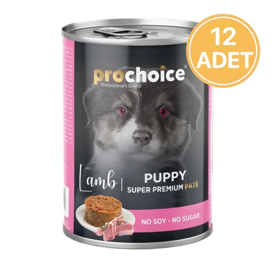 Prochoice Kuzu Etli Ezme Konserve Yavru Köpek Maması 400 Gr (12 Adet)