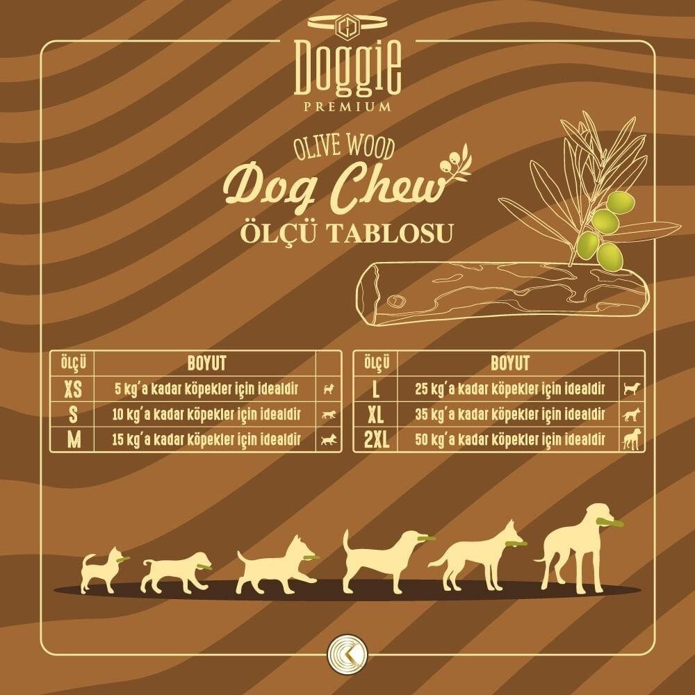 Doggie Doğal Zeytin Ağacı Çiğneme Oyuncağı M