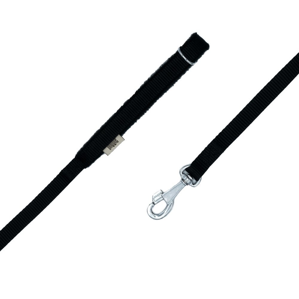 Doggie Polar Dokumadan El Yapımı Köpek Gezdirme Kayışı 1.5x160 Cm Siyah
