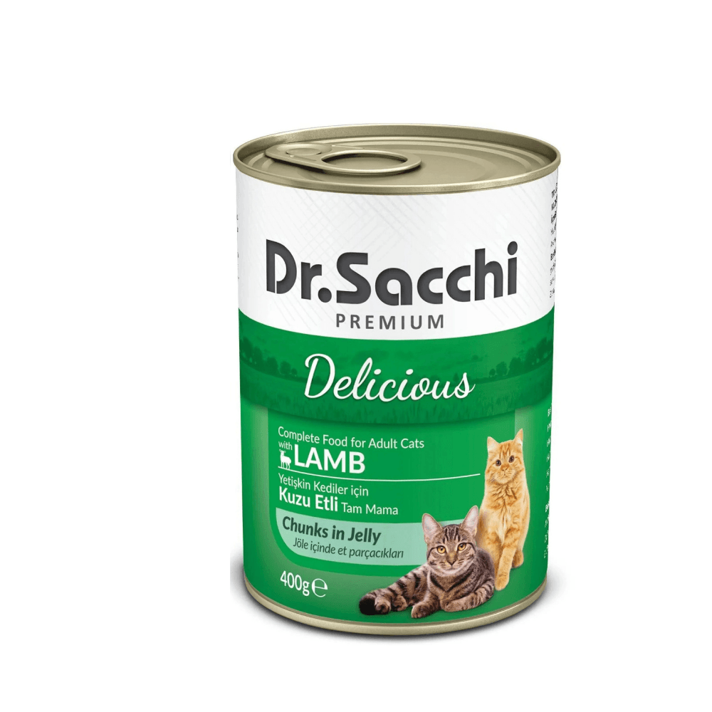 Dr.Sacchi Kuzu Etli Yetişkin Kedi Konservesi 400 Gr