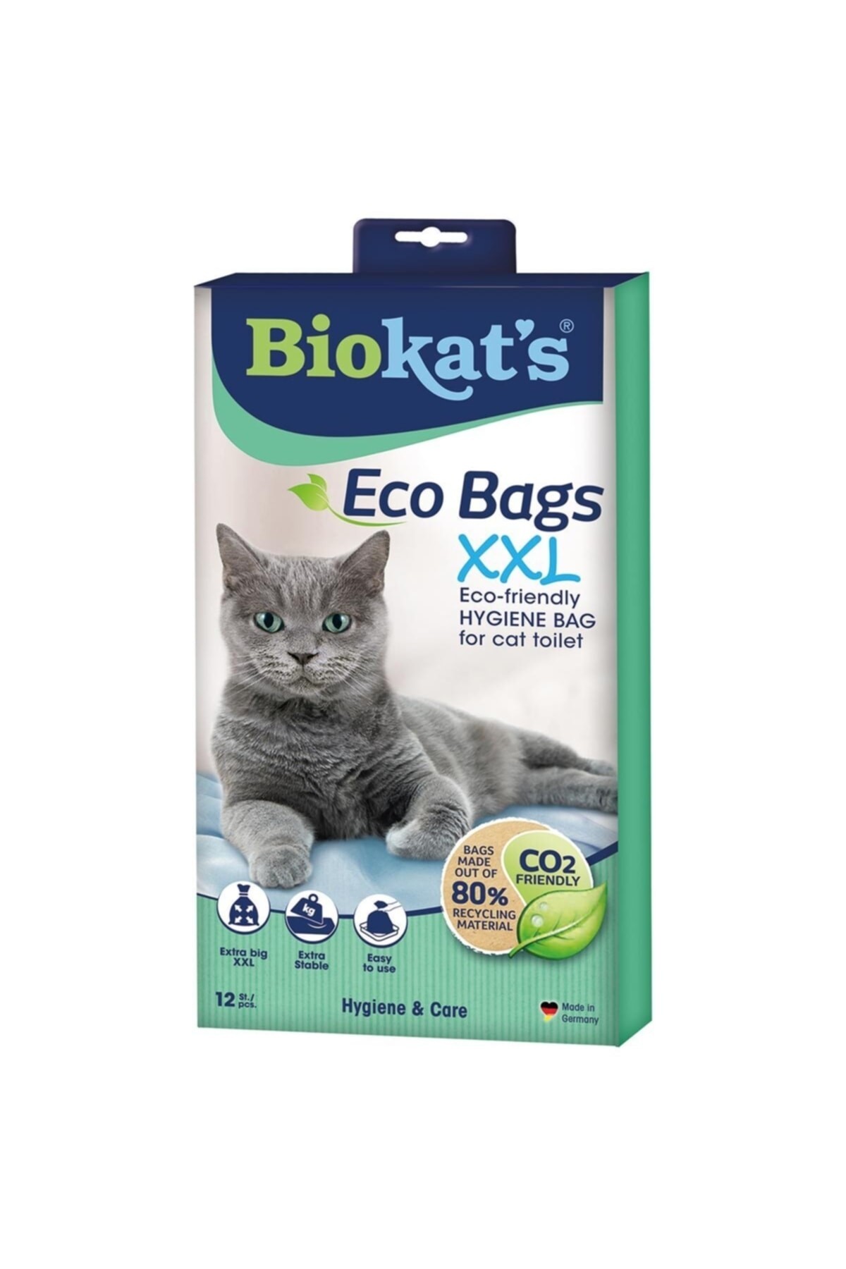 Biokats Eco Bags Kedi Kumu Doğa Dostu Hijyen Torbası XXL (12 Adet)