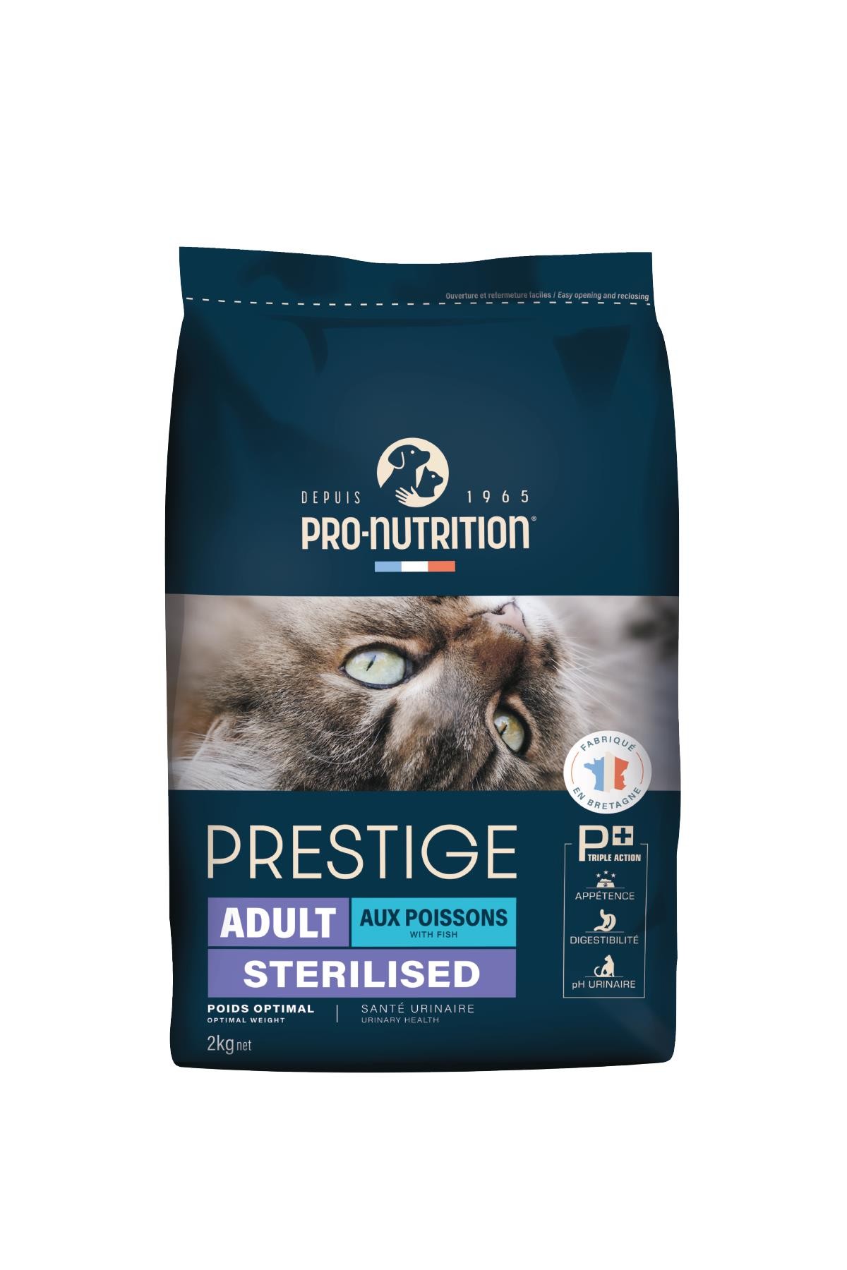 Pro Nutrition Prestige Adult Sterilised Yetişkin Kısırlaştırılmış Somonlu ve Morina Balıklı Kedi Maması 2 Kg