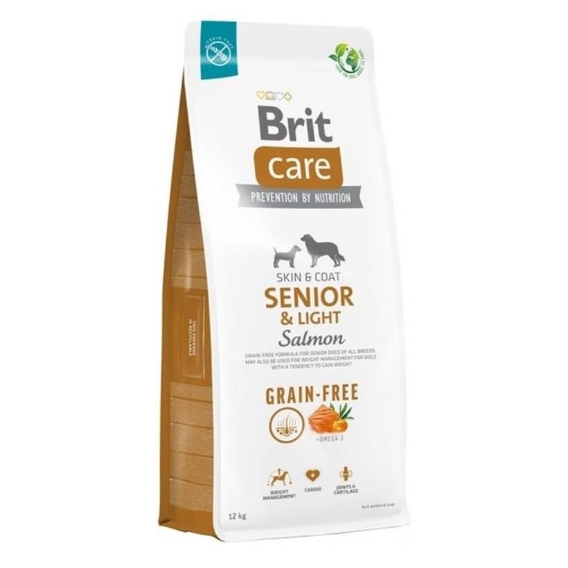 Brit Care Senior Light Skin & Coat Somonlu Tahılsız Yaşlı Köpek Maması 12 Kg