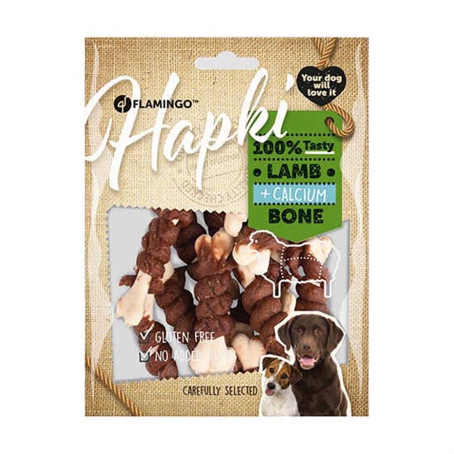 Flamingo Hapki Kuzu Etli Kemik Sargı Köpek Ödülü 150 Gr