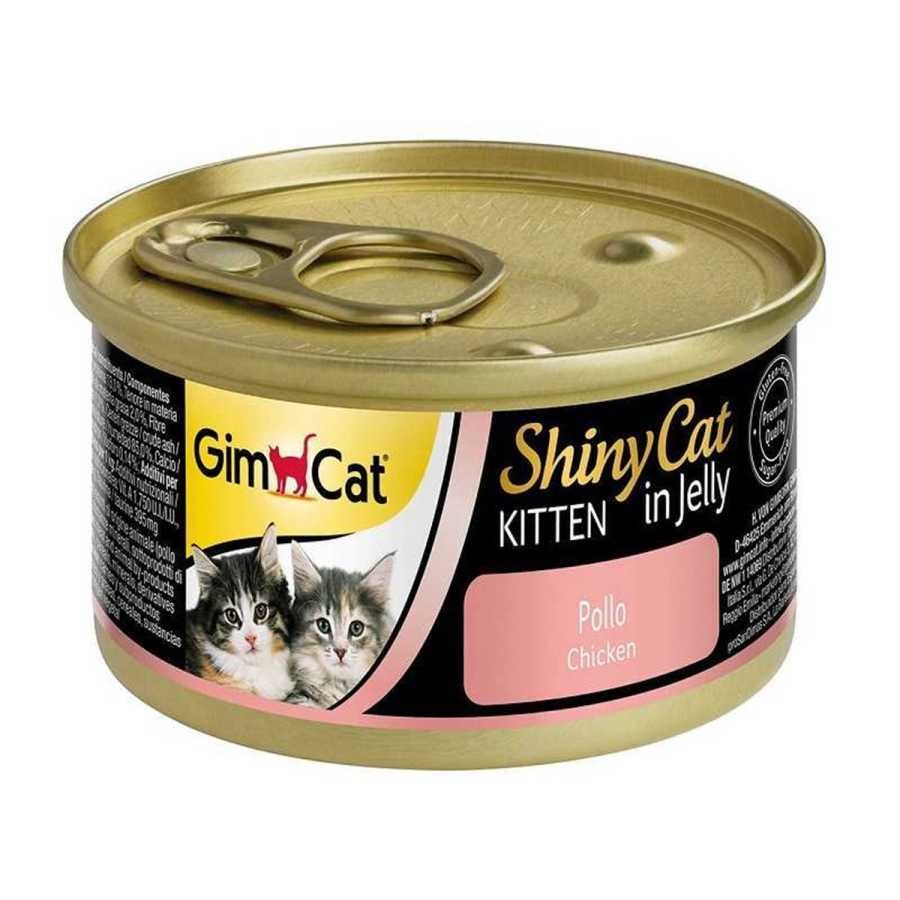 GimCat Shiny Cat Kitten in Jelly Tavuk Etli Yavru Kedi Konservesi 70 Gr