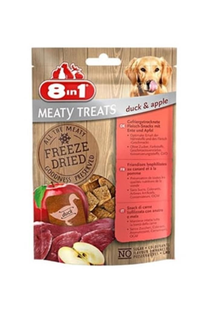 8in1 Freeze Dried Ördekli Elmalı Köpek Ödülü 50 Gr