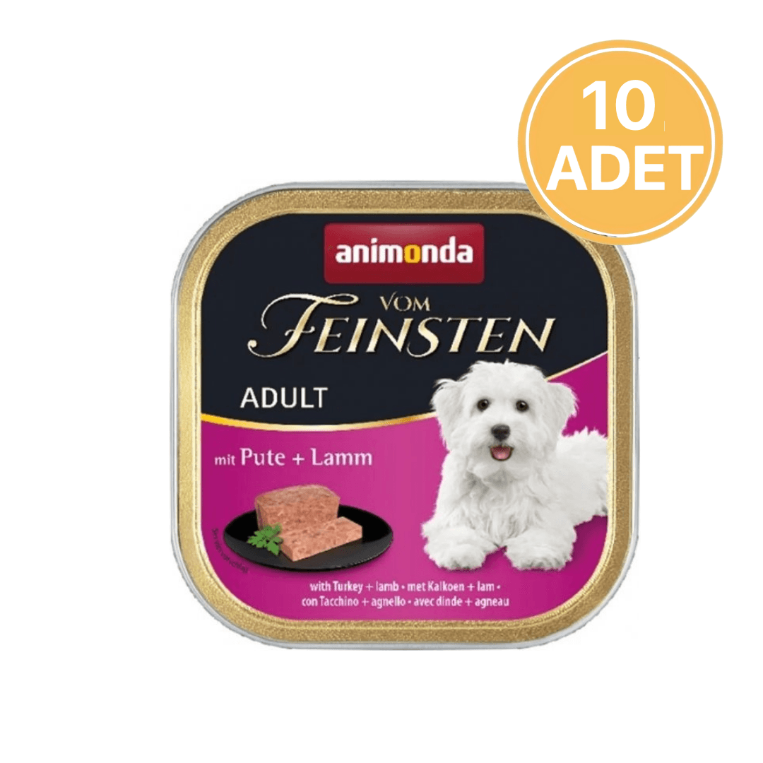 Animonda Hindi ve Kuzu Etli Konserve Köpek Maması 150 Gr (10 Adet)