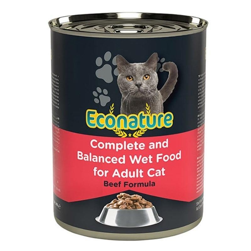 Econature Sığır Etli Yetişkin Kedi Konservesi 400 Gr