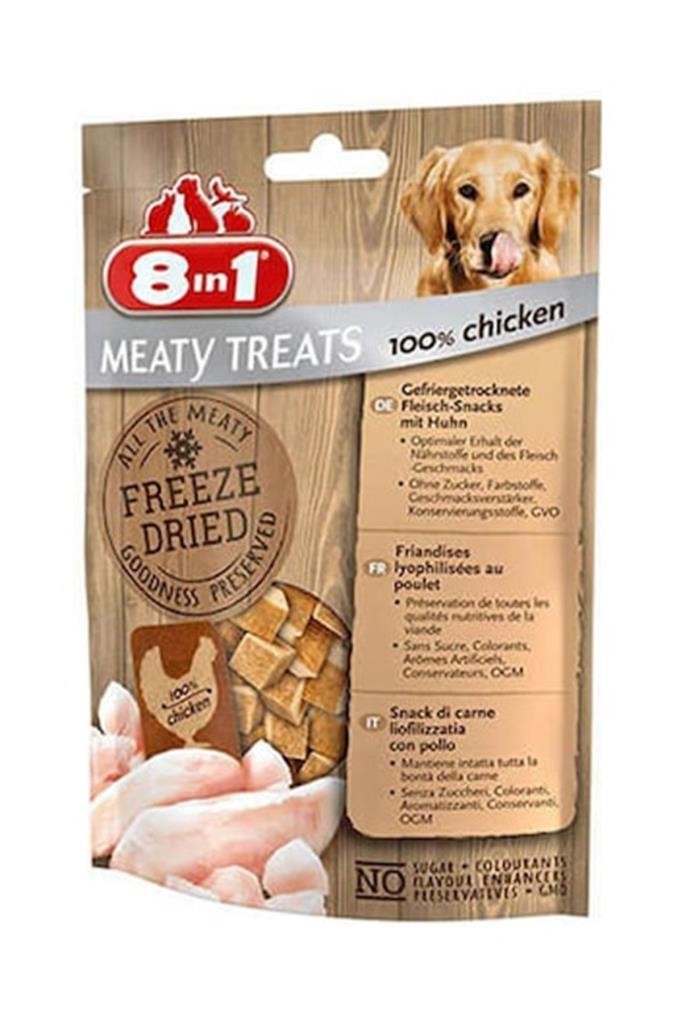 8in1 Freeze Dried Tavuk Etli Köpek Ödülü 50 Gr