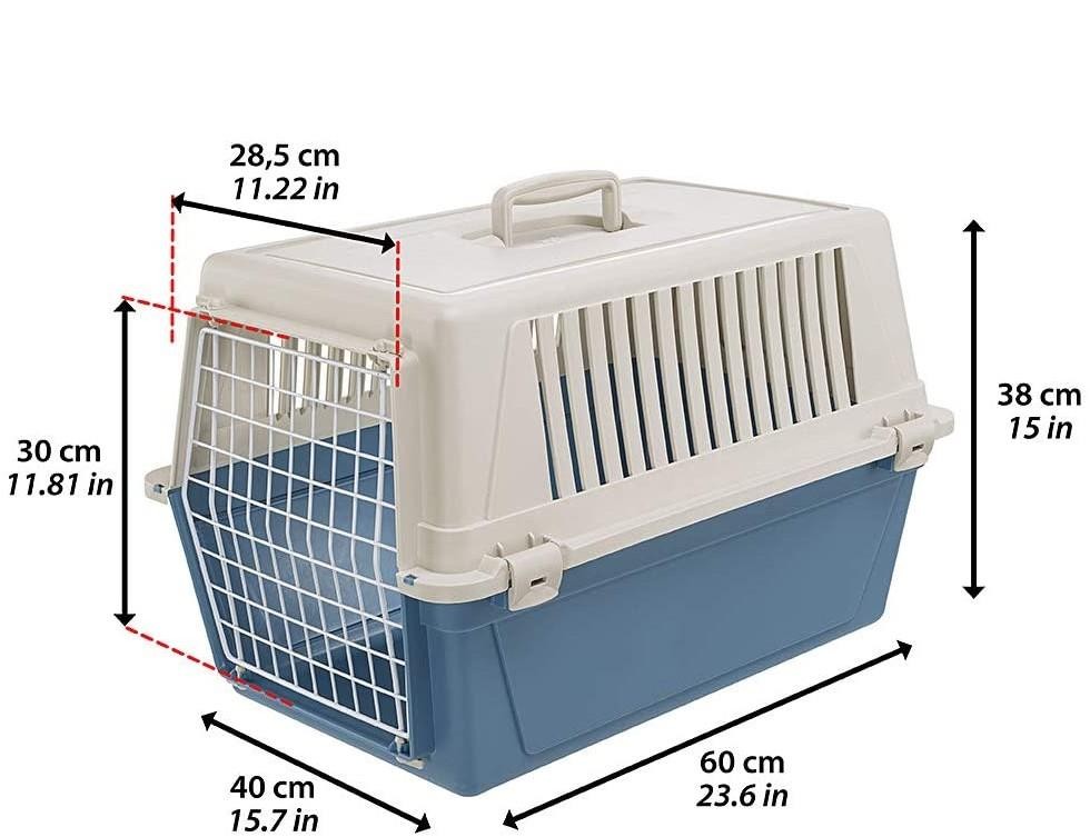 Ferplast Atlas 30 Kedi Ve Köpek Taşıma Çantası Mavi 60x40x38h Cm