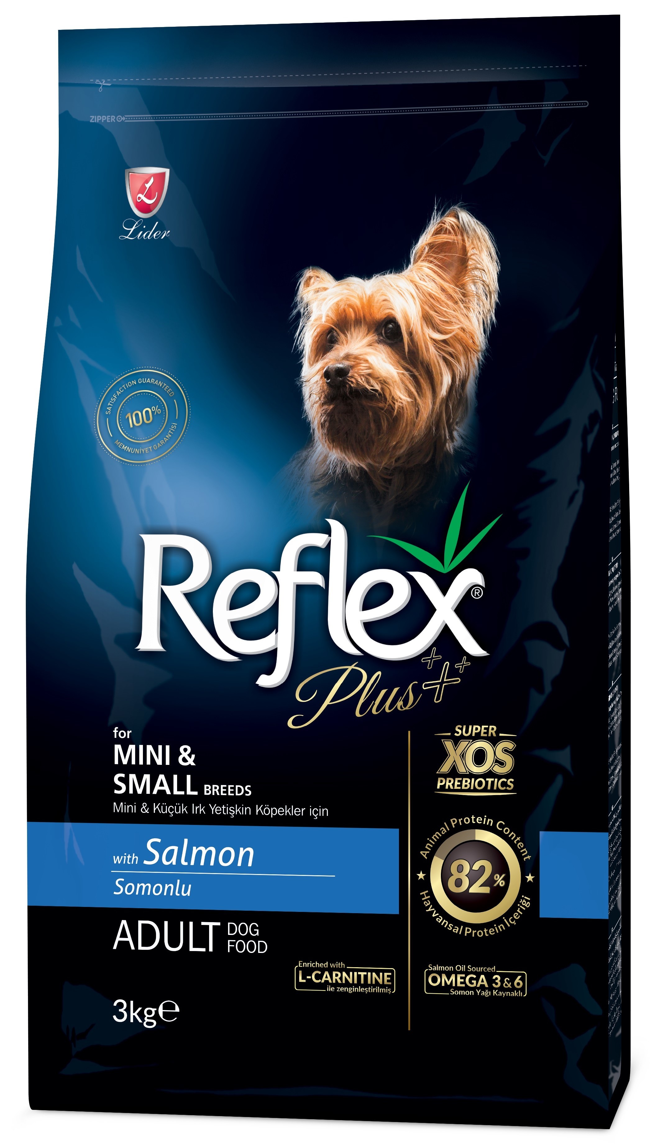 Reflex Plus Somonlu Küçük Irk Yetişkin Köpek Maması 3 Kg