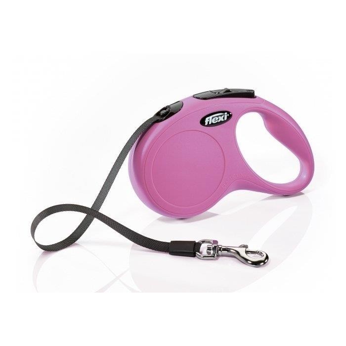 Flexi New Classic 5M Şerit M Pembe