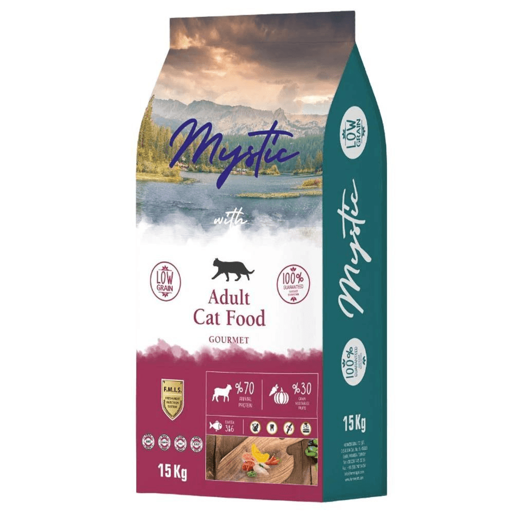 Mystic Gurme Az Tahıllı Yetişkin Kedi Maması 15 Kg