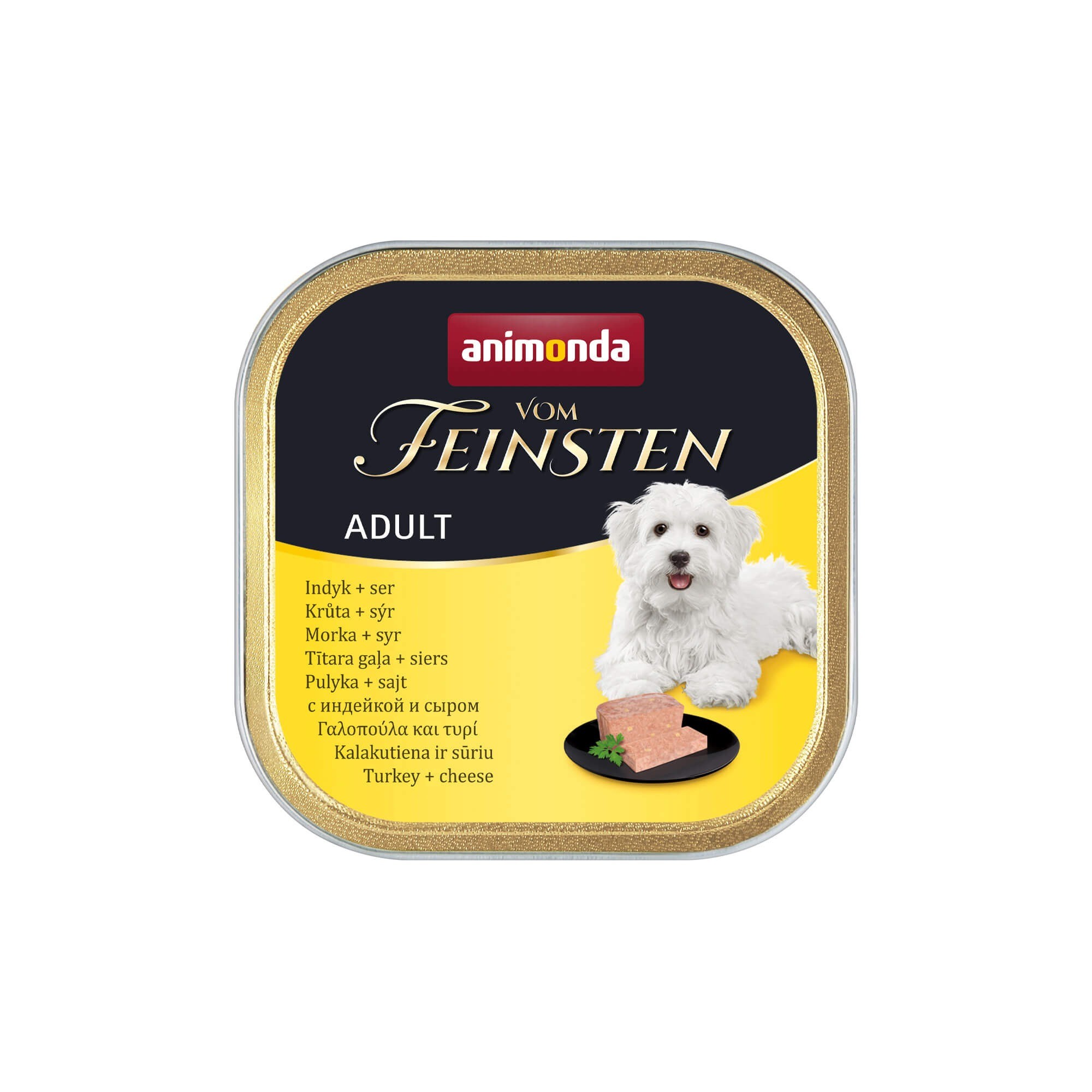 Animonda Vom Feinsten Hindi Etli ve Peynirli Yetişkin Köpek Konservesi 150 Gr