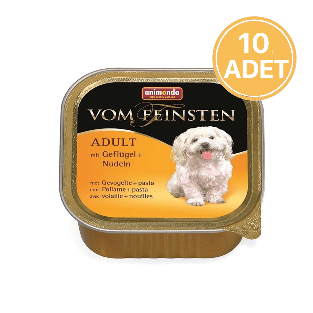 Animonda Kümes Hayvanlı ve Makarnalı Konserve Köpek Maması 150 Gr (10 Adet)