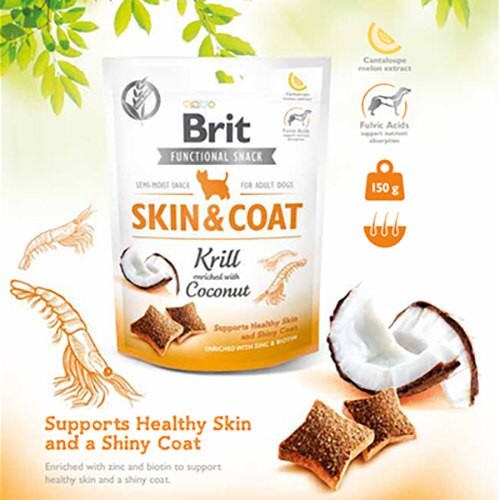 Brit Skin Coat Karides & Hindistan Cevizli 150 Gr