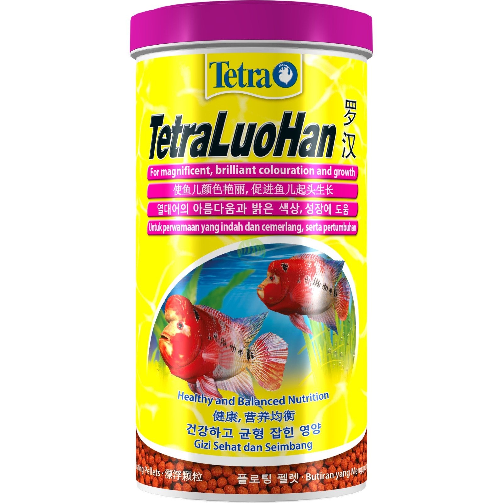 Tetra Luohan Flower Horn Balık Yemi 1 Lt