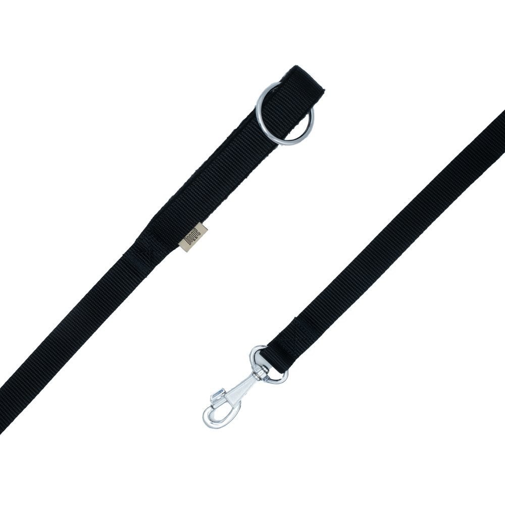Doggie Polar Dokumadan El Yapımı Köpek Gezdirme Kayışı 2.5x120 Cm Siyah