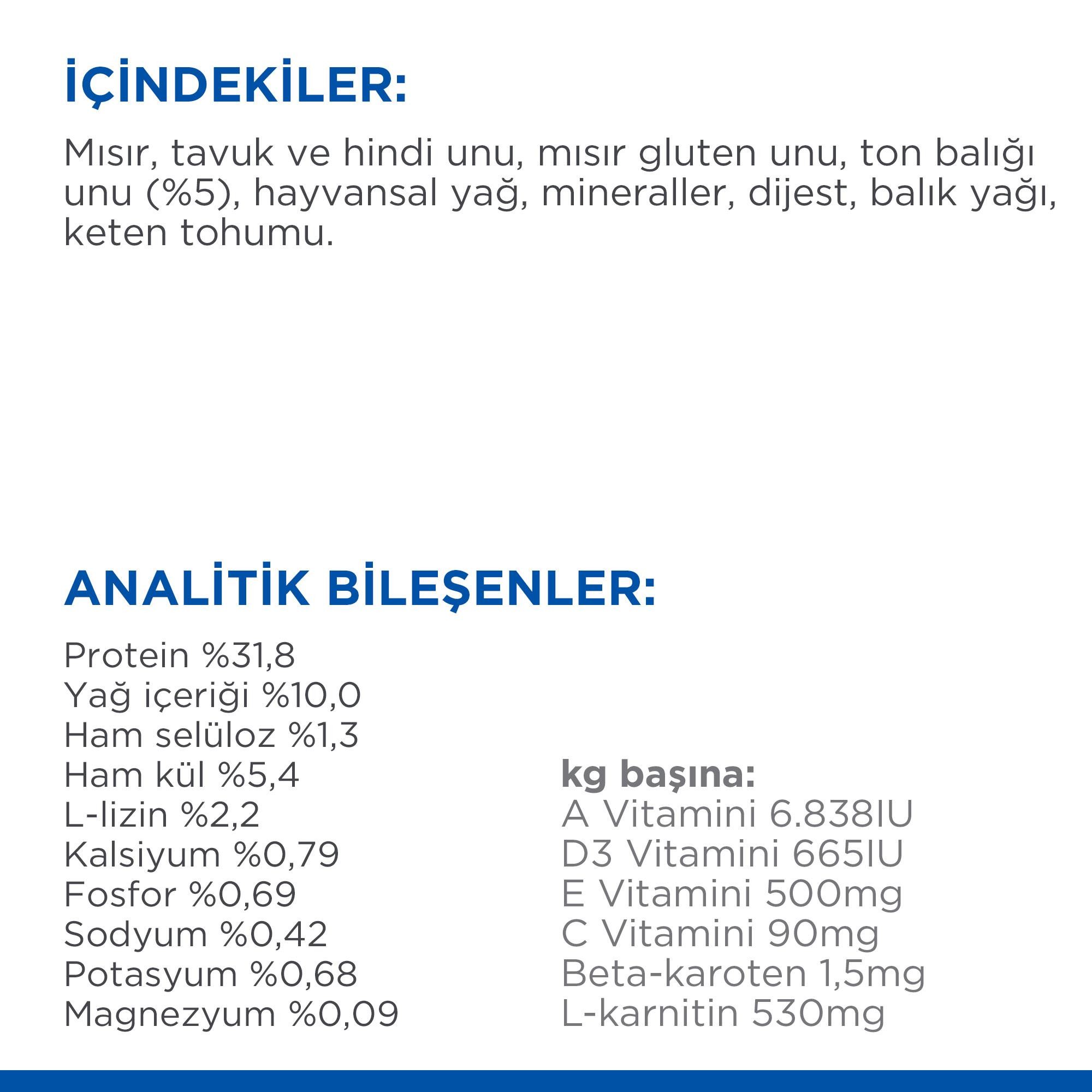Hill's Sterilised Ton Balıklı Kısırlaştırılmış Kedi Maması 3 Kg