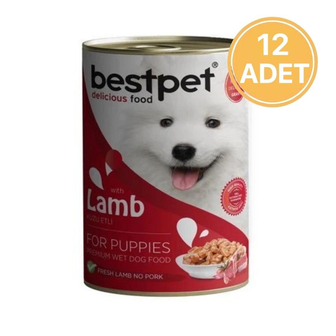 Bestpet Kuzu Etli Konserve Yavru Köpek Maması 400 Gr (12 Adet)