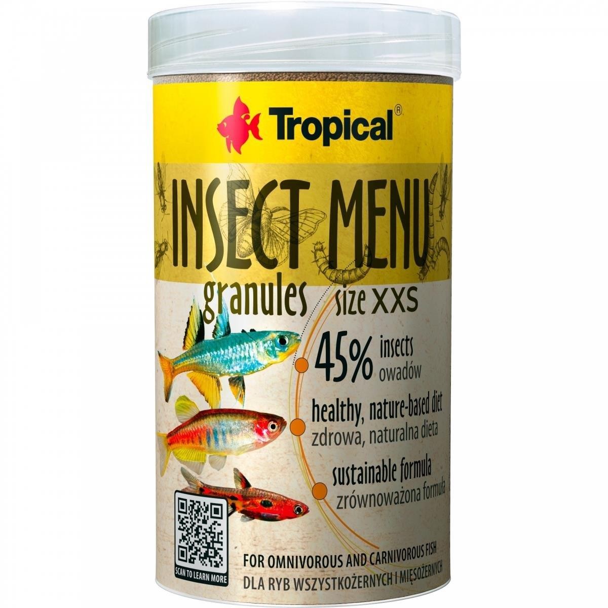 Tropical Insect Menu Granules XXS 250 Ml/160 Gr