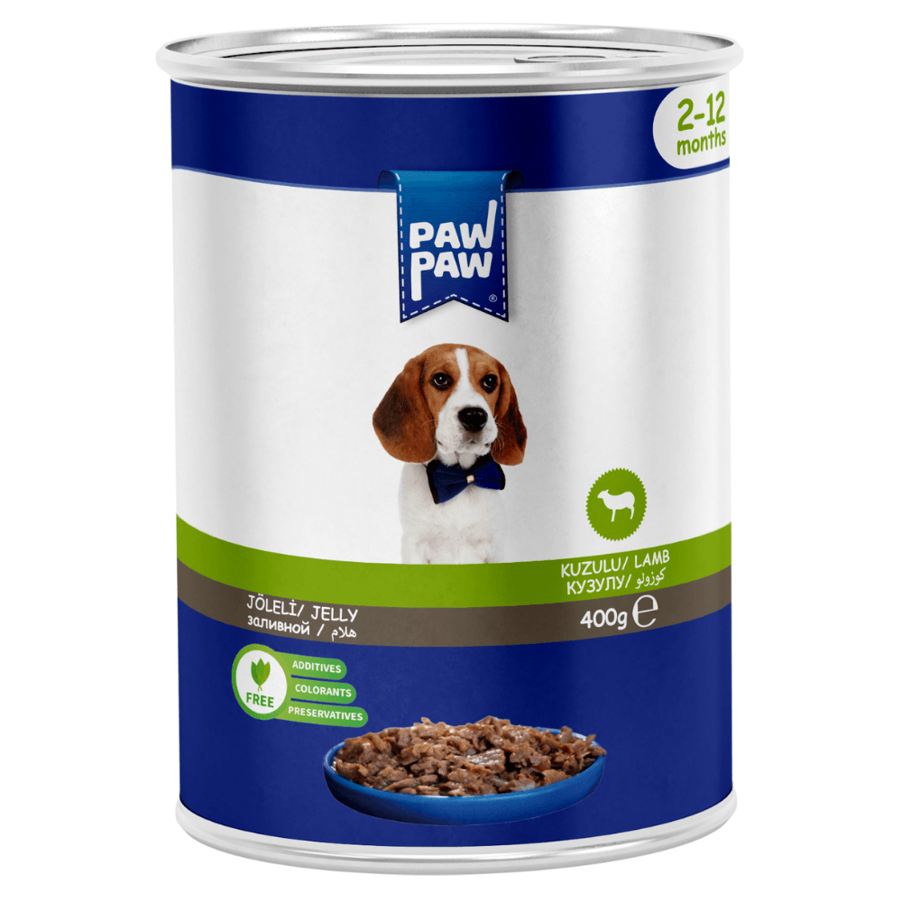 Paw Paw Jelly Parça Etli Kuzulu Yavru Köpek Konservesi 400 Gr