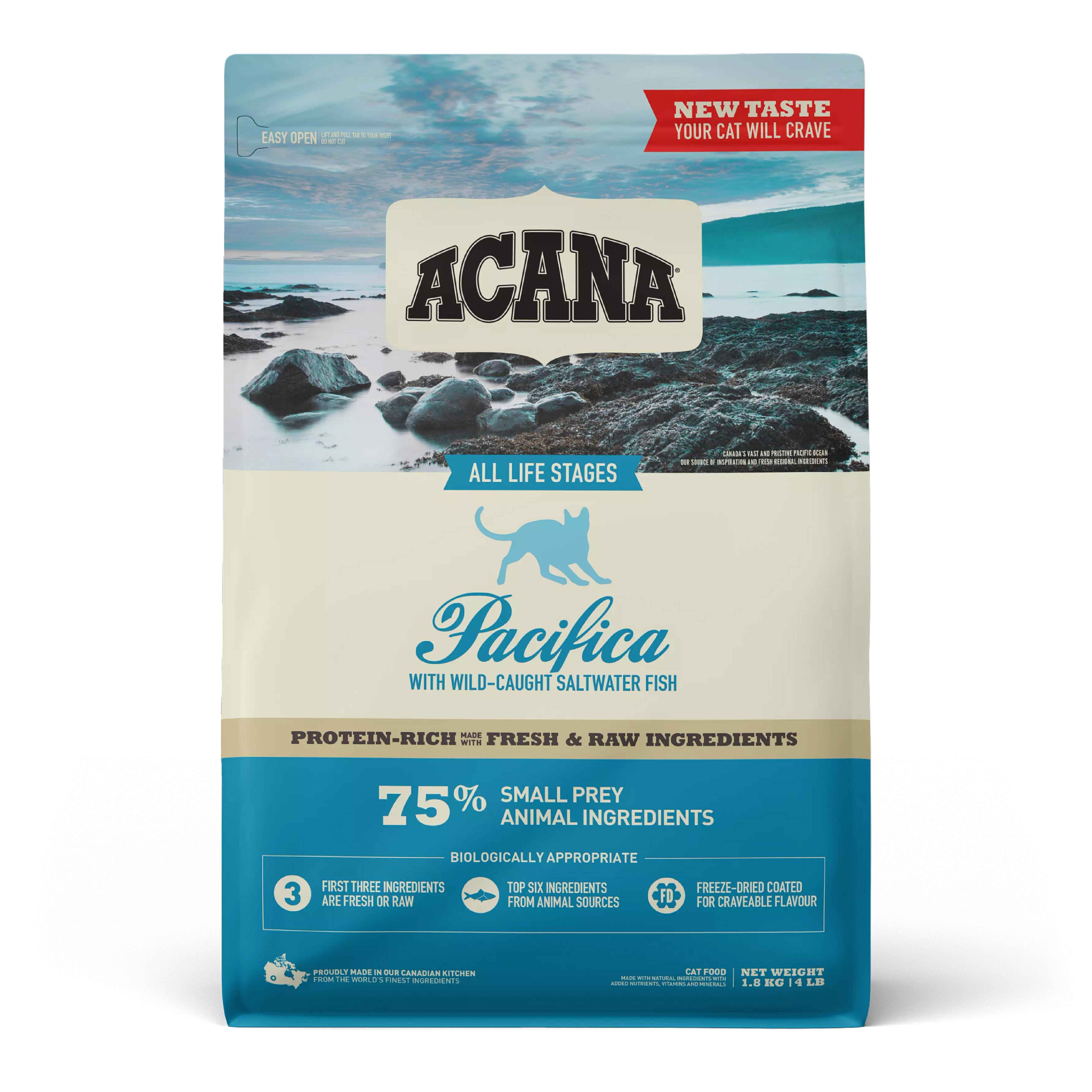 Acana Pacifica Balıklı Tahılsız Yetişkin Kedi Maması 1.8 Kg