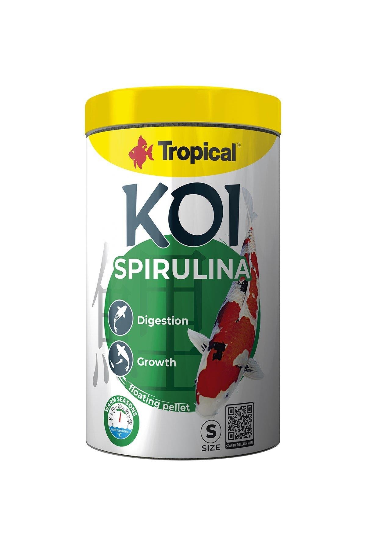 Tropical Koi Spirulina Pellet Size S 1000 Ml/320 Gr