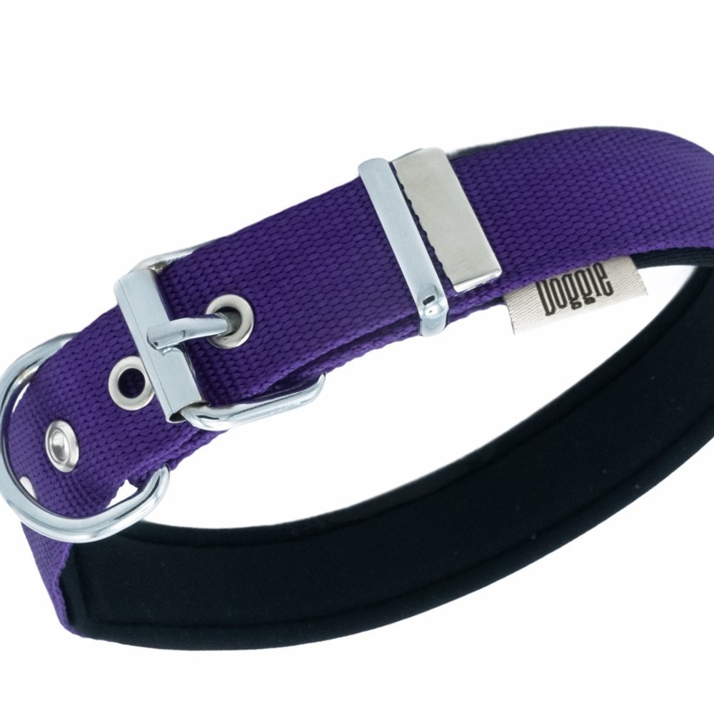 Doggie Comfort Yumuşak Dokuma Köpek Boyun Tasması L 3x47-55 Cm Mor