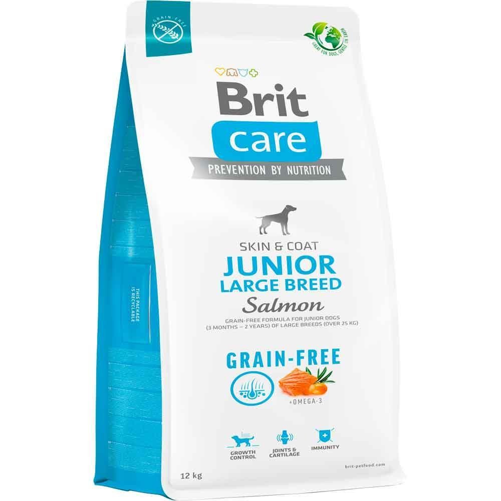 Brit Care Junior Skin & Coat Somonlu Tahılsız Büyük Irk Yavru Köpek Maması 12 Kg