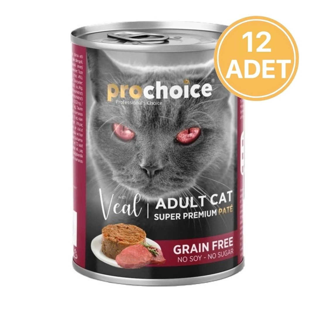 Prochoice Dana Etli Yetişkin Kedi Konservesi 400 Gr (12 Adet)