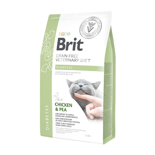 Brit Veterinary Diet Diabetes Diyabet Hastalığı olan Kediler için Tahılsız Kedi Maması 2 Kg