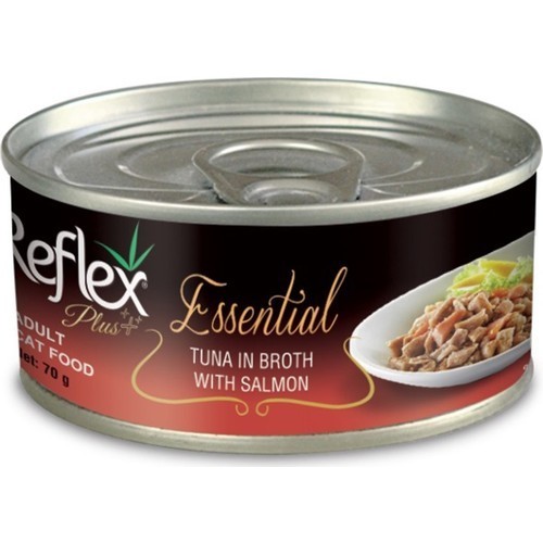 Reflex Plus Essential Ton Balıklı Somonlu Kedi Konservesi 70 Gr (24 Adet)