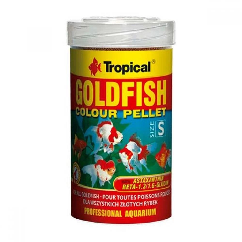 Tropical GoldFish Colour Pellet Size S 100 Ml