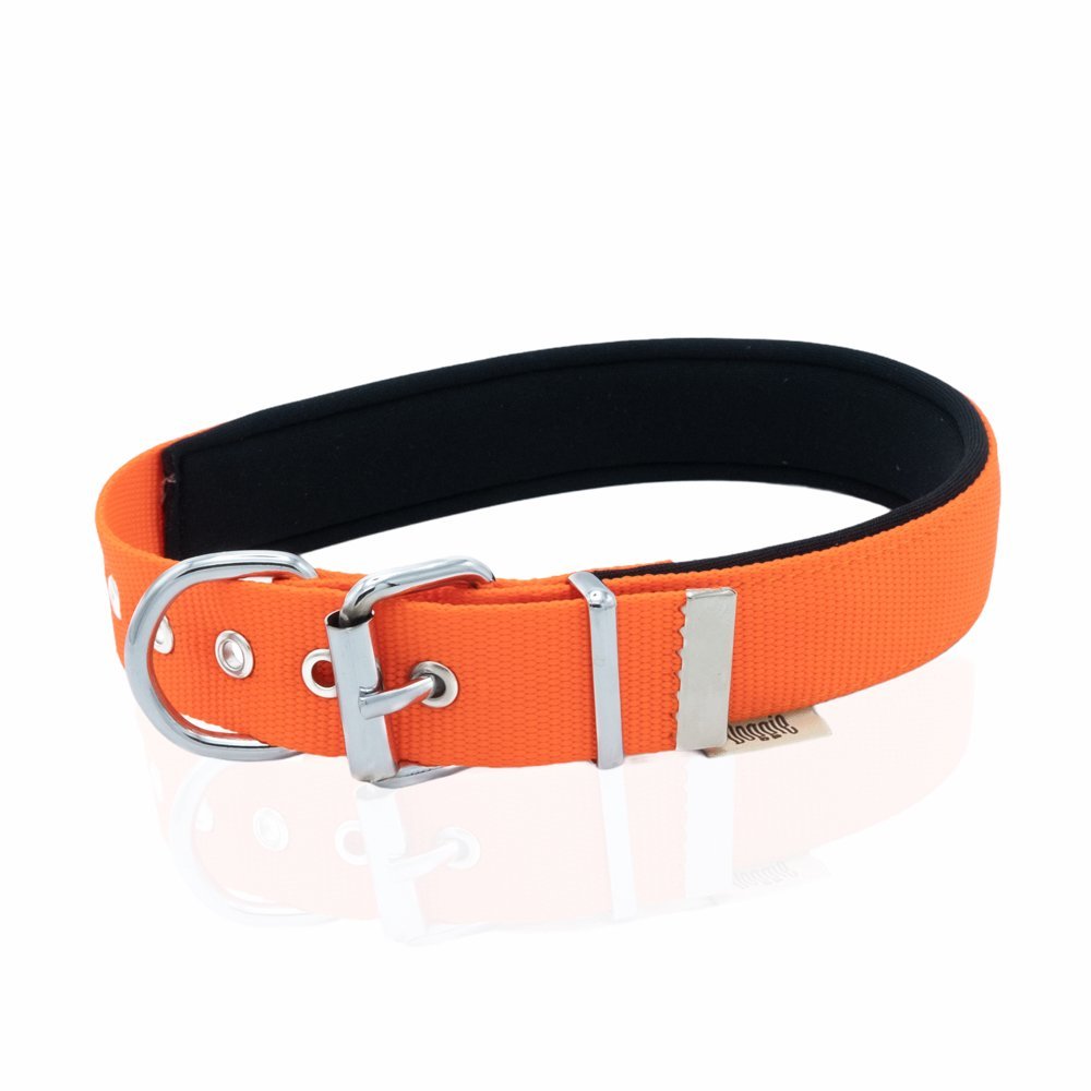 Doggie Comfort Yumuşak Dokuma Köpek Boyun Tasması L 3x47-55 Cm Turuncu
