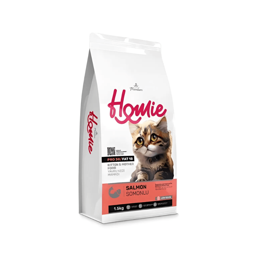 Homie Süper Premium Düşük Tahıllı Mother & Kitten Somonlu Yavru Kedi Maması 1.5 Kg (3ADET)