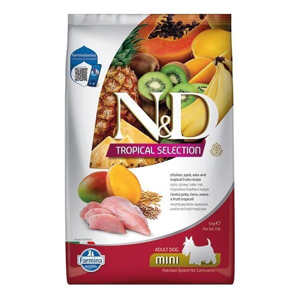 N&D Tropical Selection Tavuk Etli Mini Irk Yetişkin Köpek Maması 5 Kg
