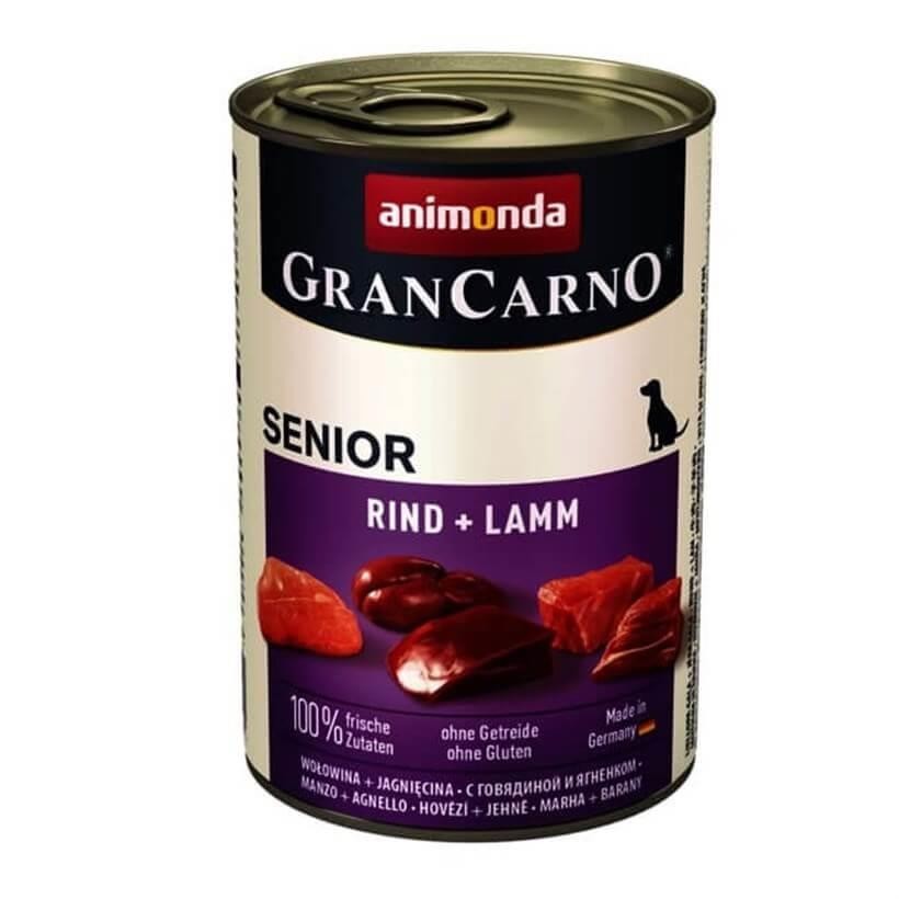 Animonda Gran Carno Senior Sığır Etli Kuzu Etli Yaşlı Köpek Konservesi 400 Gr