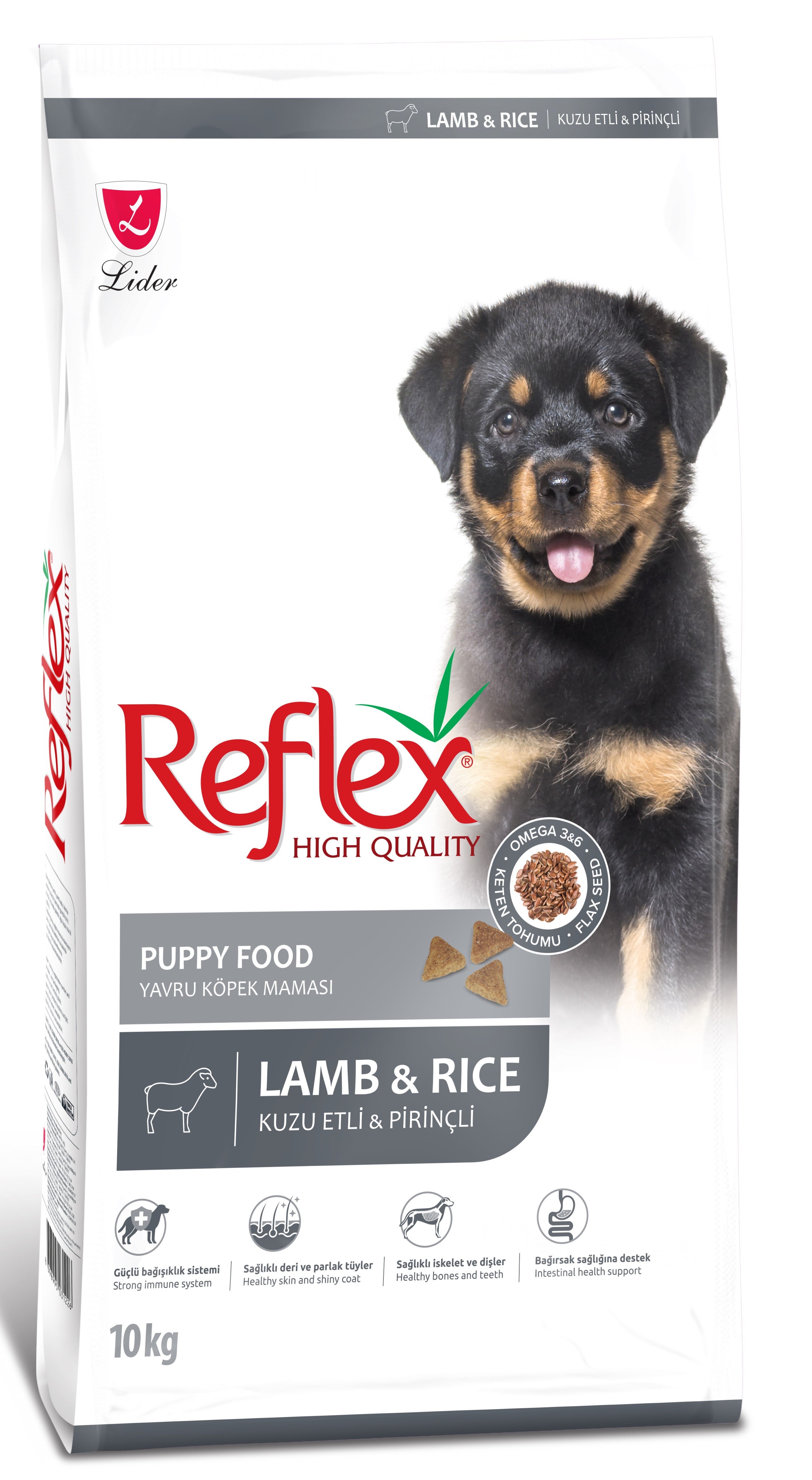 Reflex Kuzu Etli ve Pirinçli Yavru Köpek Maması 10 Kg