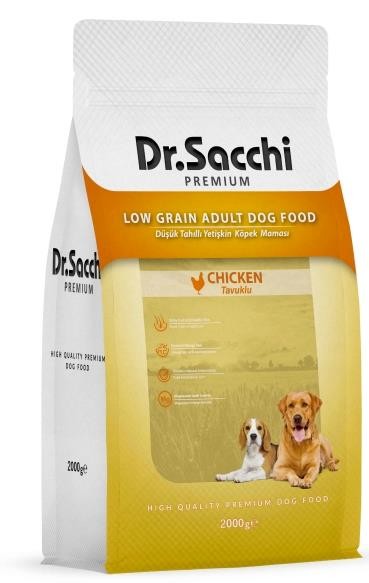 Dr. Sacchi Premium Tavuk Etli ve Pirinçli Yetişkin Köpek Maması 2 Kg