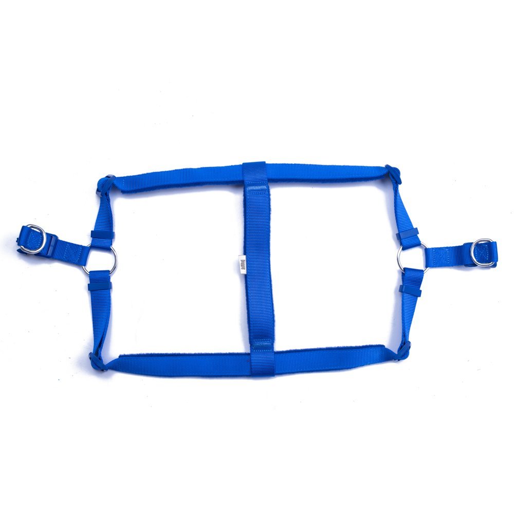 Doggie Polar Dokumadan El Yapımı Ronin Model Köpek Göğüs Tasması XXL-2.5X70-80 Cm Royal Mavi