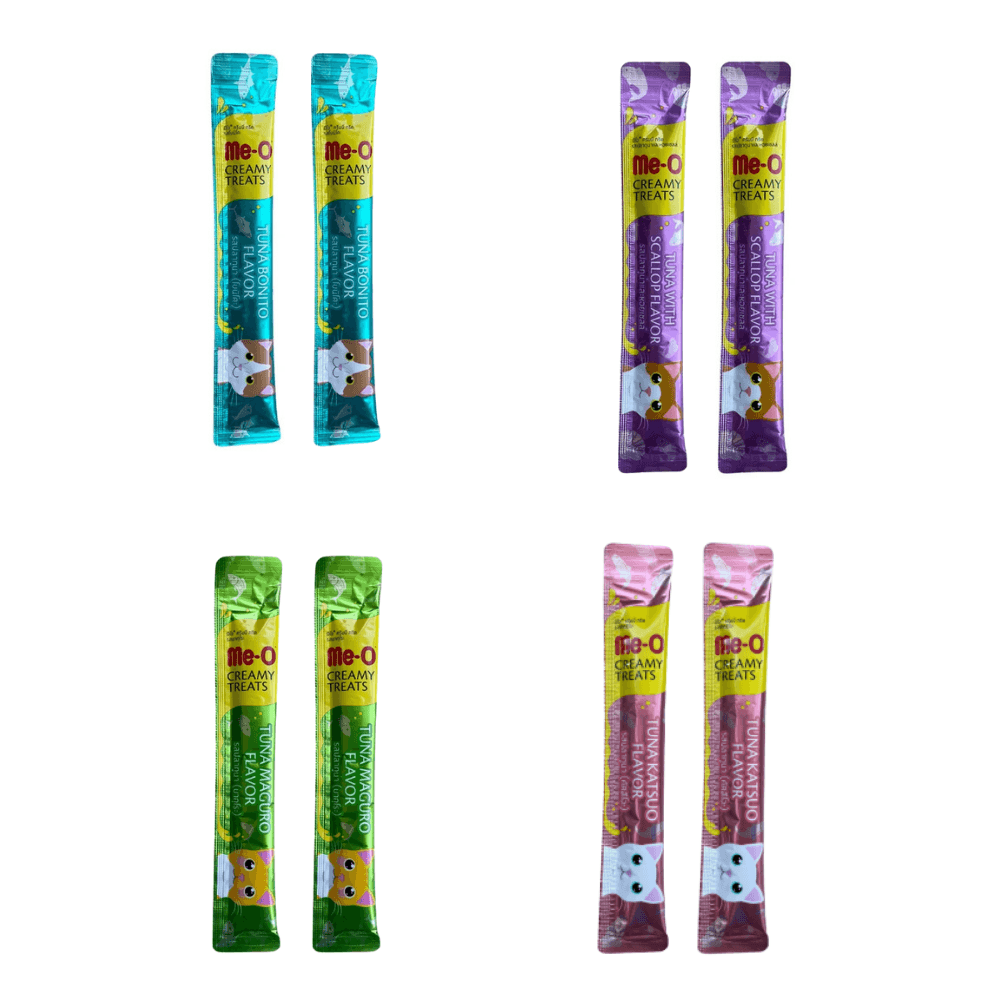 Me-O Balıklı Karışık Sıvı Kedi Ödülü 15 Gr (8 Adet)