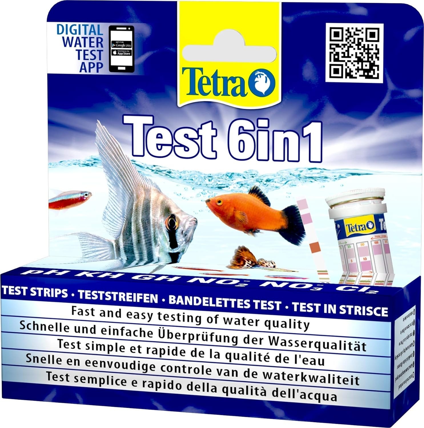 Tetra Test 6 in 1 Tatlı Su Stip Stick (25 Adet)