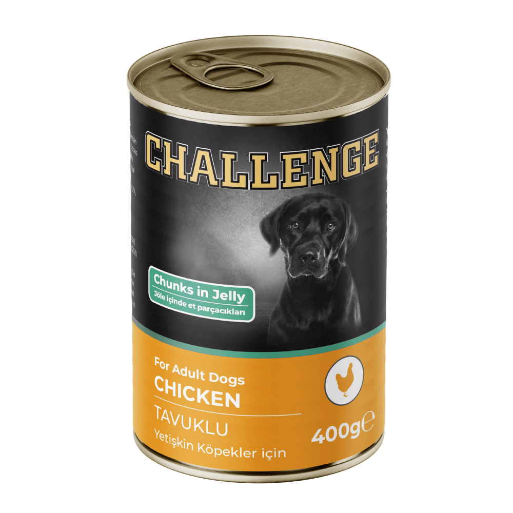 Challenge Tavuklu Yetişkin Köpek Konservesi 400 gr (12 Adet)