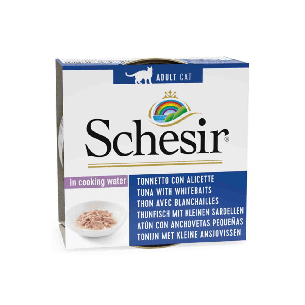 Schesir Ton Balıklı Ringa Balıklı Pirinçli Yetişkin Kedi Konservesi 85 Gr