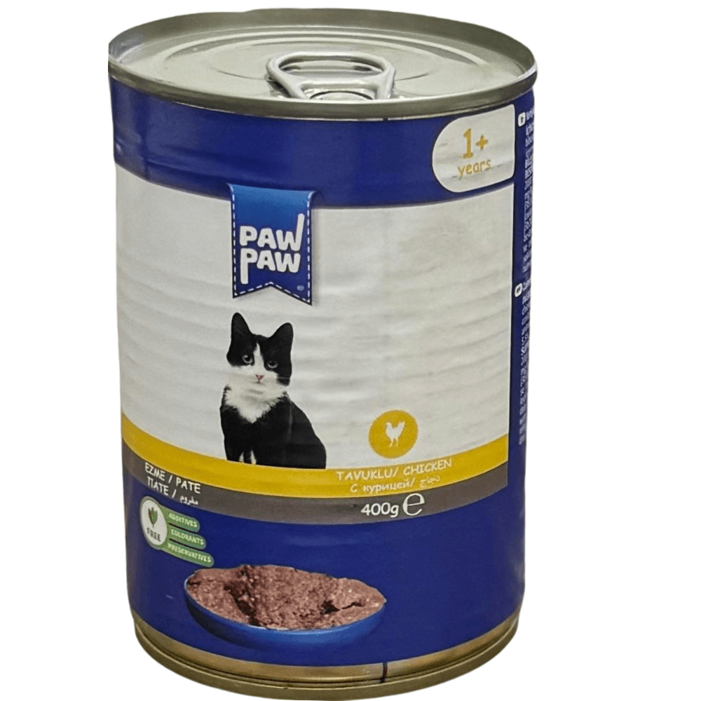 Paw Paw Pate Tavuk Etli Yetişkin Kedi Konservesi 400 Gr