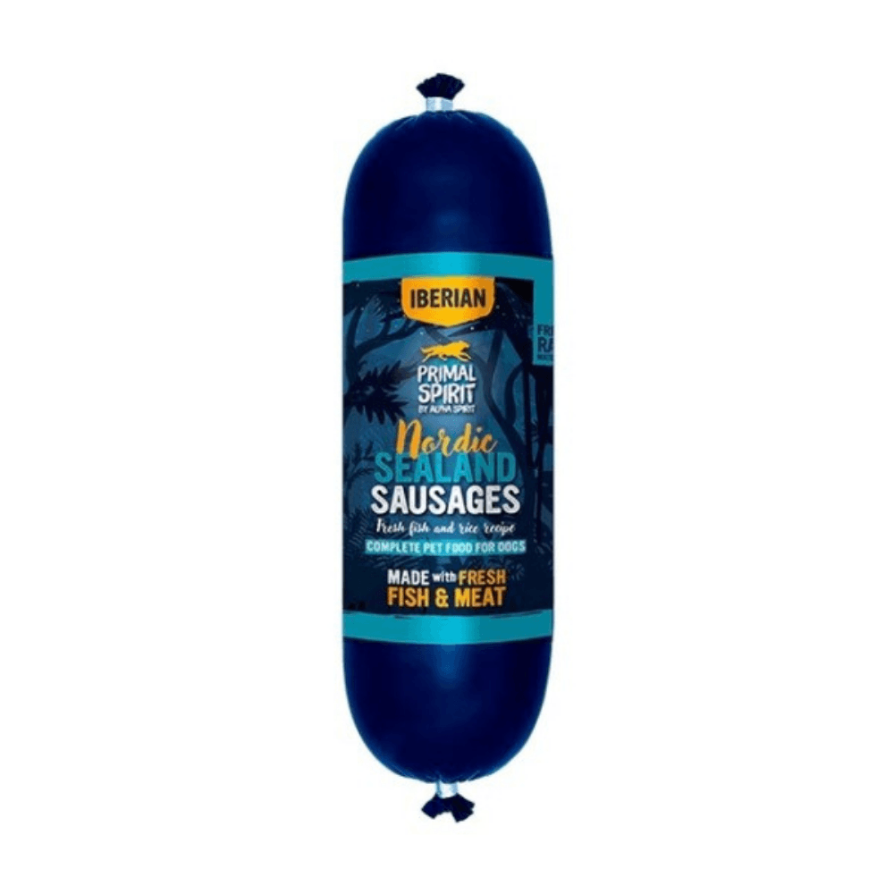 Primal Spirit Nordic Sealand Domuzlu ve Balıklı Köpek Ödül Sosisi (BARF) 1 Kg