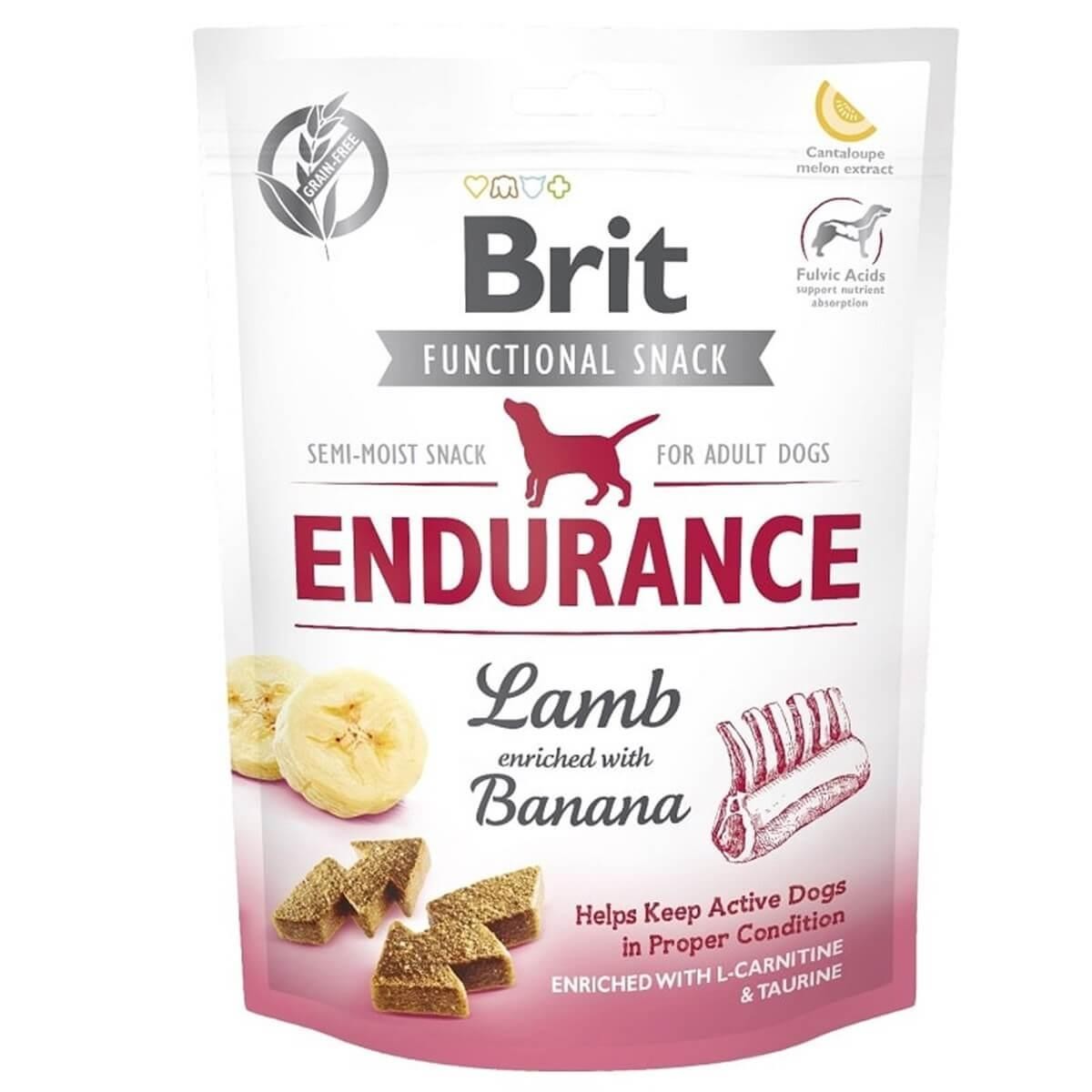 Brit Care Function Snack Endurance Kuzu Etli ve Muzlu Köpek Ödülü 150 Gr